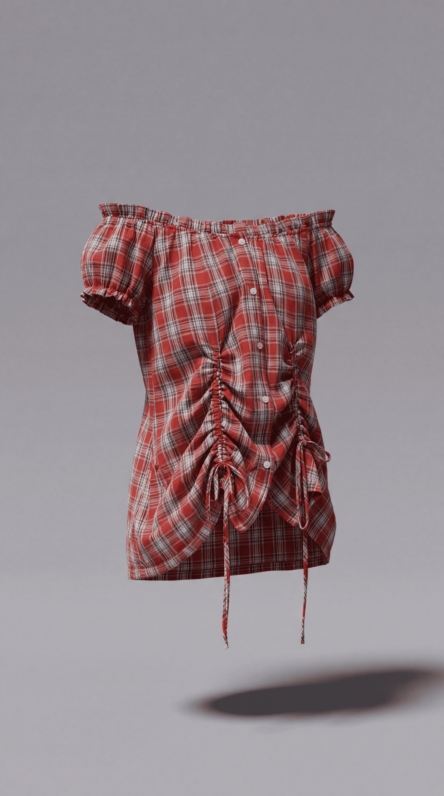 4-Way Check Shirt (Red)