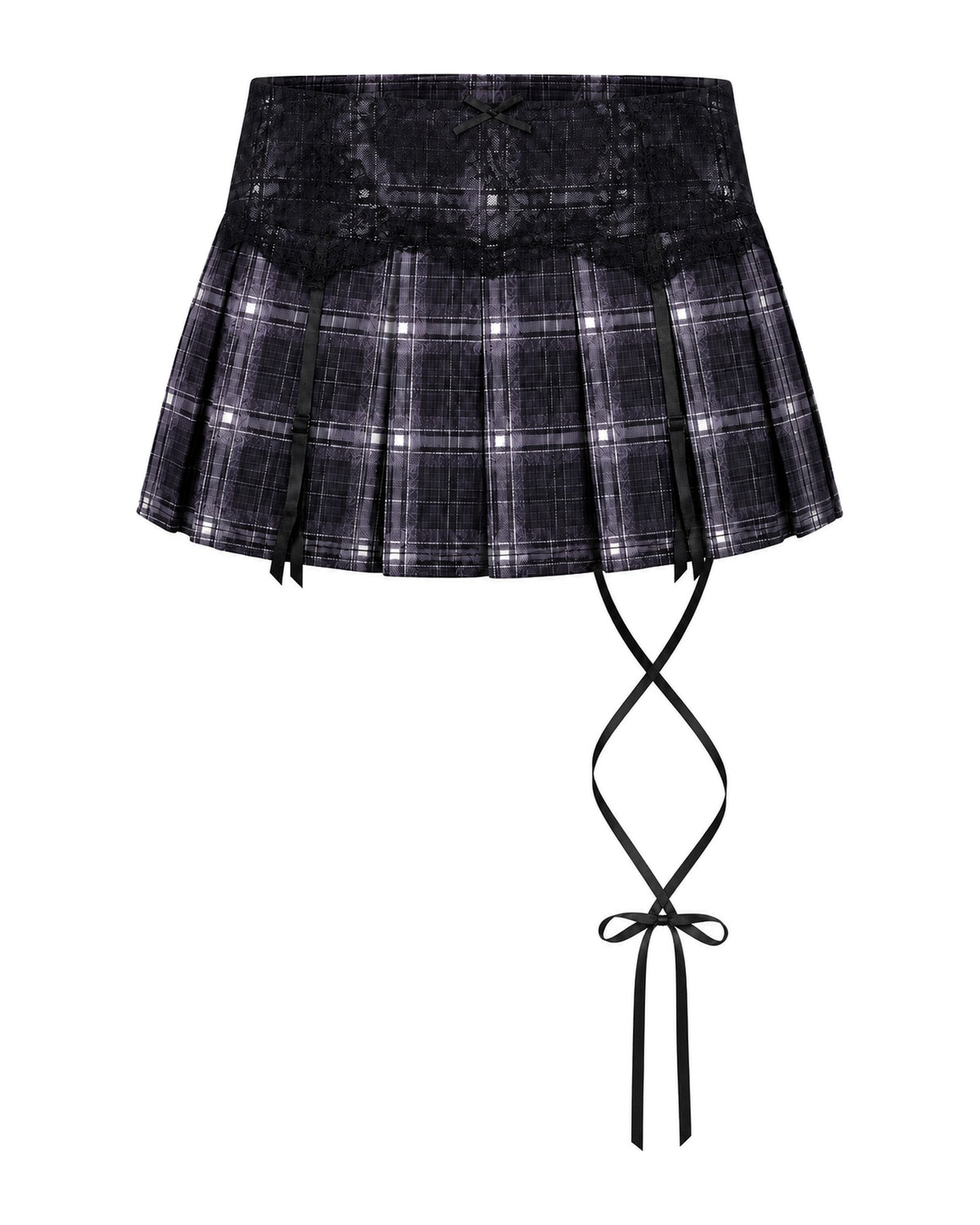 Plaid Layered Skirt