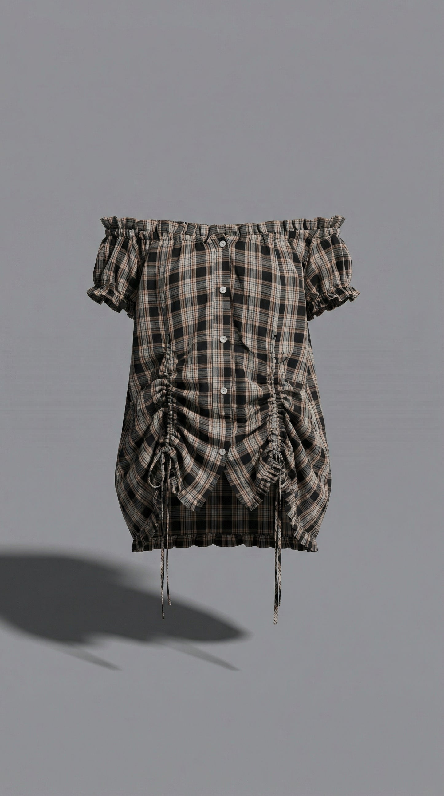 4-Way Check Shirt (Black)