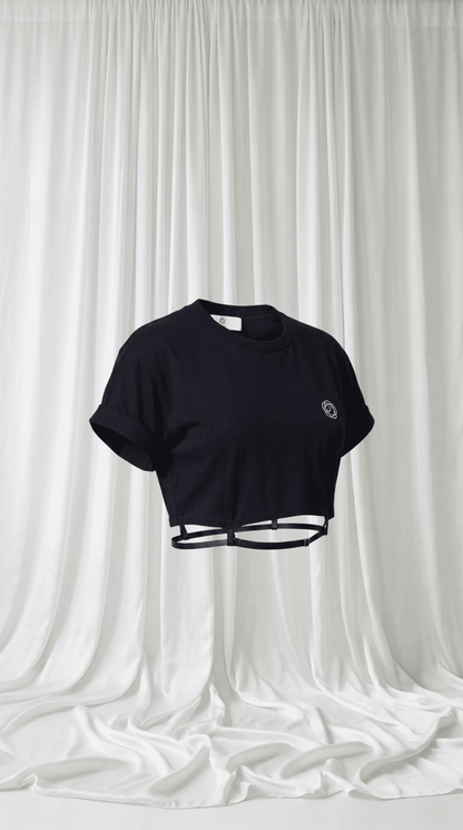 Garter Strap Crop Tee