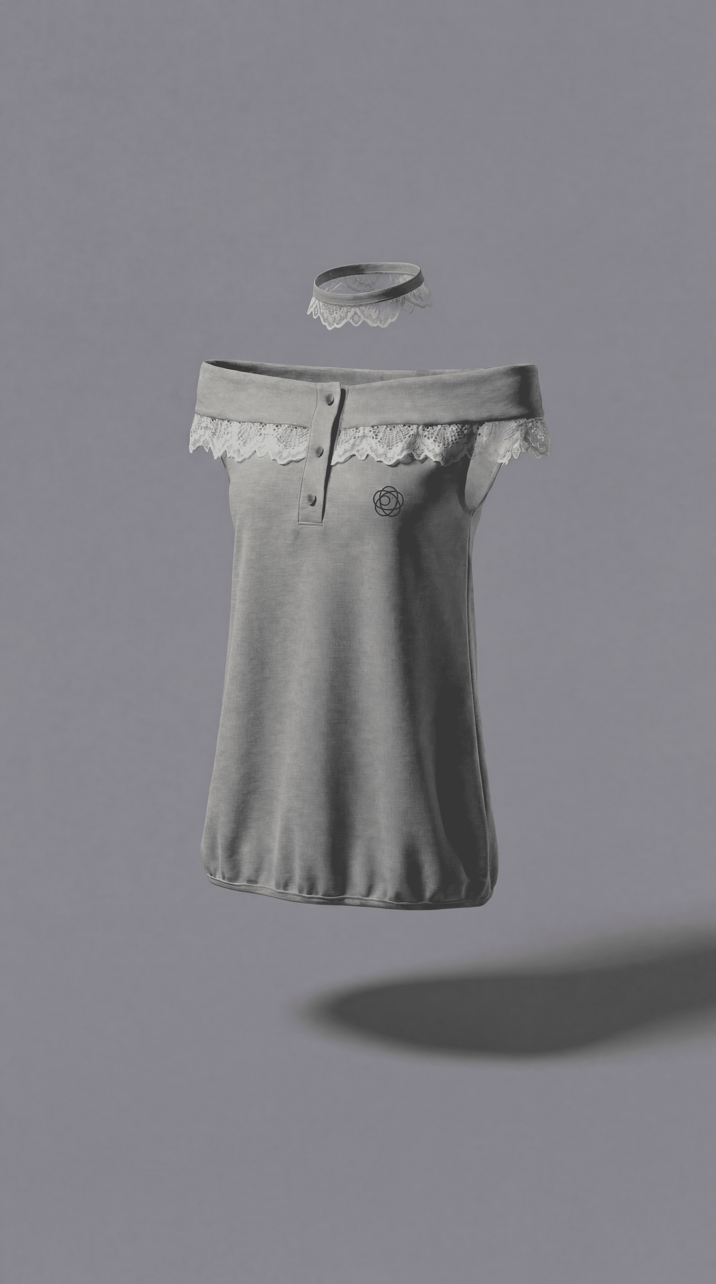Choker Tunic (Gray)
