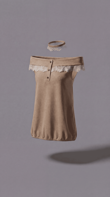 Choker Tunic (Beige)