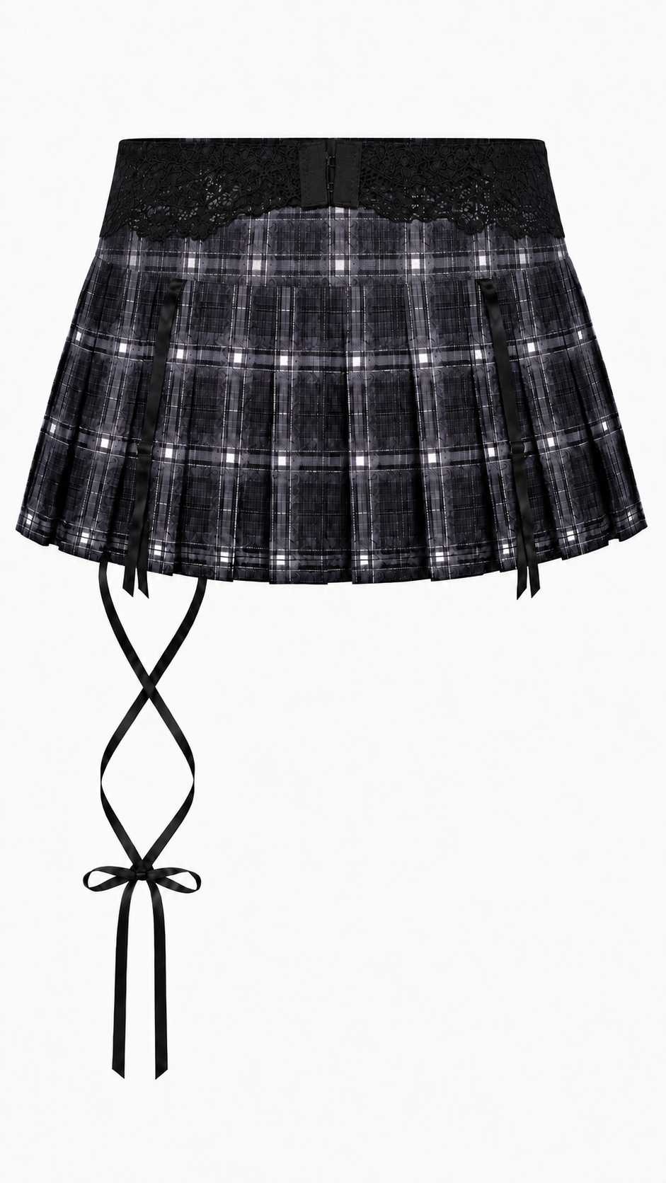 Plaid Layered Skirt