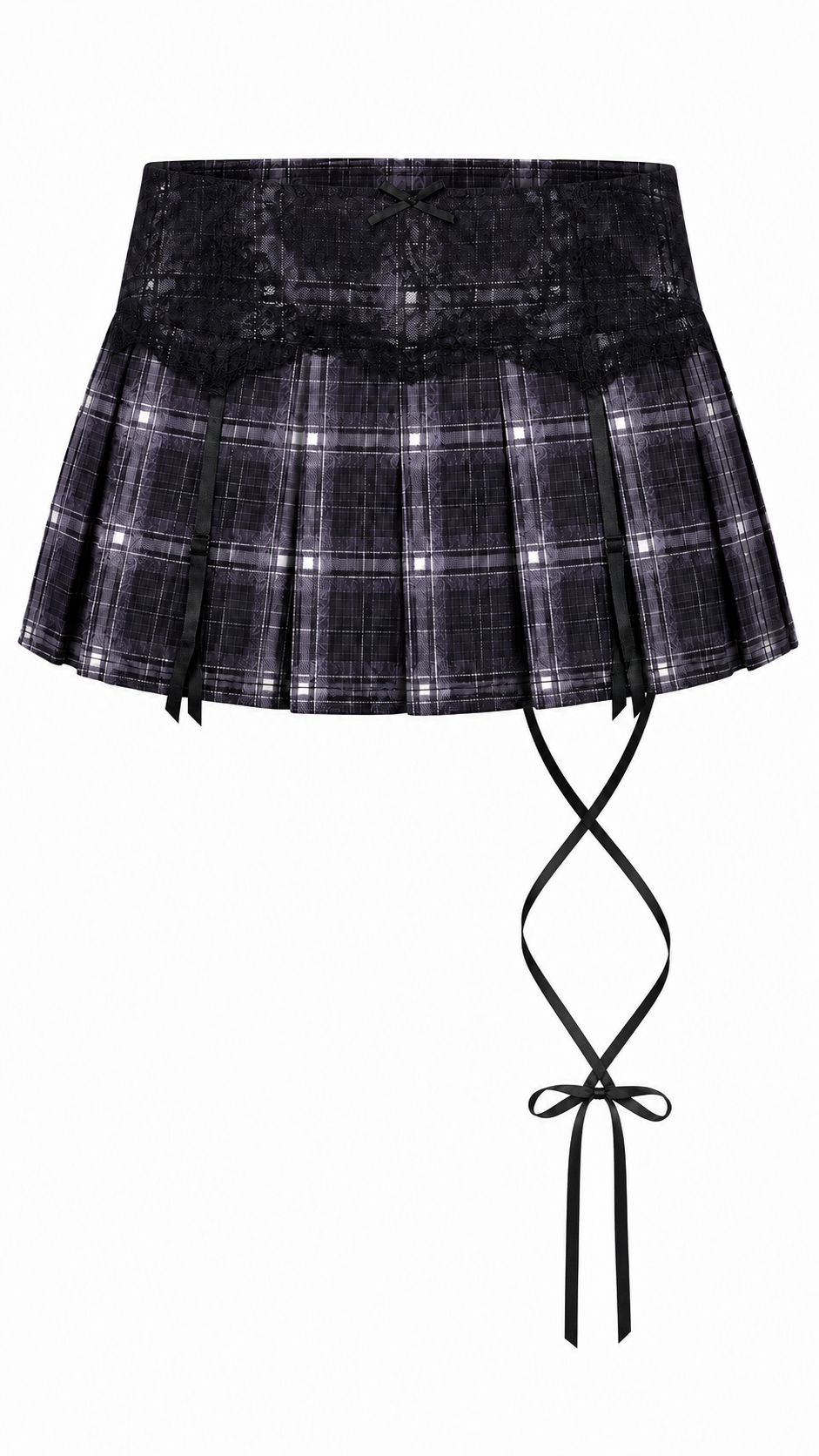 Plaid Layered Skirt